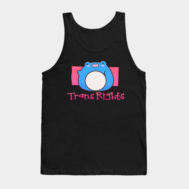 Trans Rights Cute Frog Pride Tank Top by Sunniest-Dae